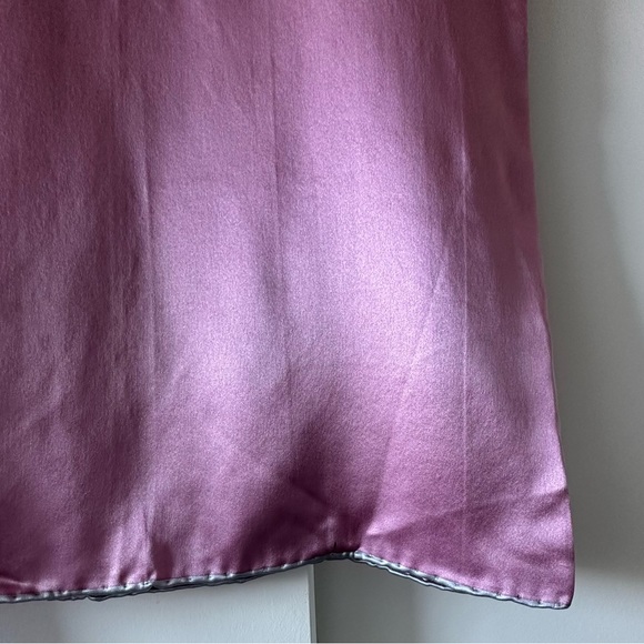Vintage Rose Pink Silk Square Scarf - Picture 2 of 6